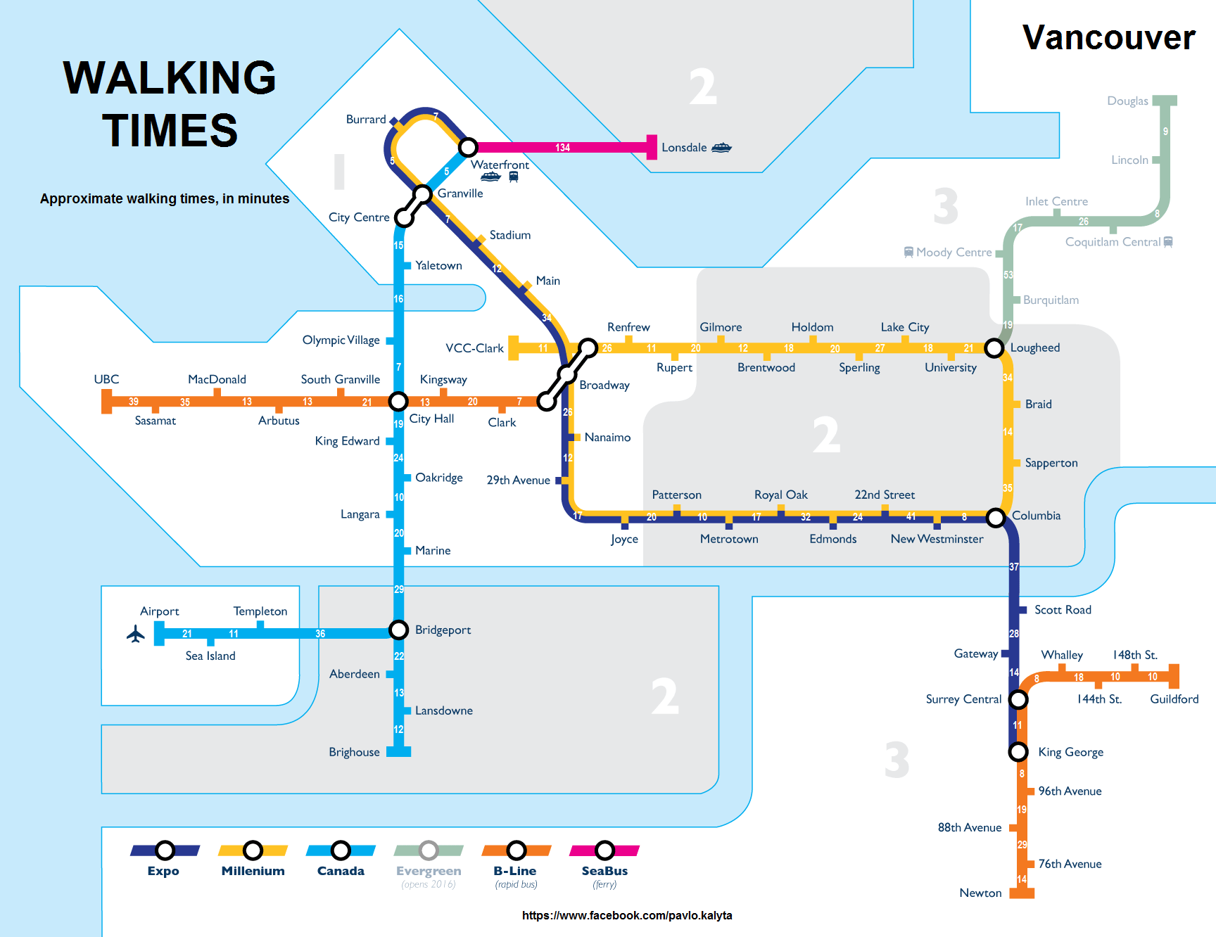 Vancouver-walking-map
